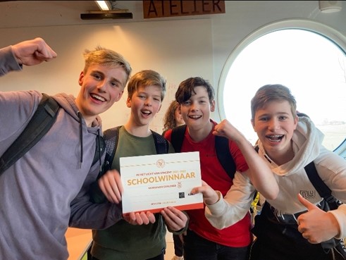 Bonhoefferleerlingen in de finale van Vakkanjer Explorer!